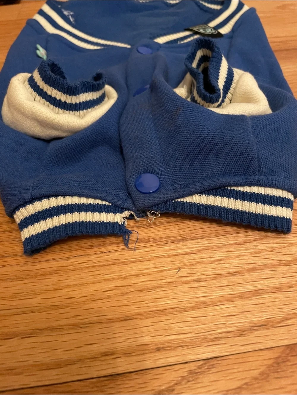 Dog Letterman Jacket with Patches by FuzzYard